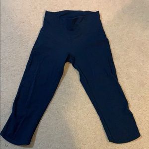 Blue Lulu crop leggings